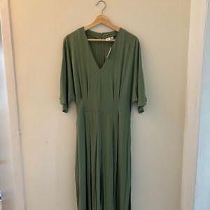 Sage Green Wide Leg Jumpsuit